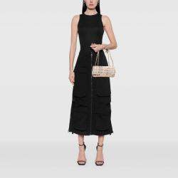 Pre Owned Chanel White Small Quilted Nylon Printed Rue Cambon Flap