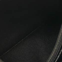 Pre Owned Chanel Black Quilted Crackled Leather CC Wallet on Chain