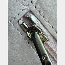 Pre Owned Chanel Beige Quilted Leather CC Wallet on Chain Bag