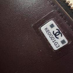 Pre Owned Chanel Vanity Chain Black Caviar Leather Bag