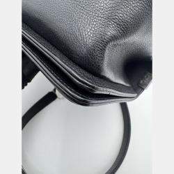 Pre Owned Chanel black Quilted Caviar Leather Medium Boy Bag