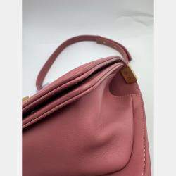 Pre Owned Chanel Pink Quilted Leather Small Boy Flap Bag