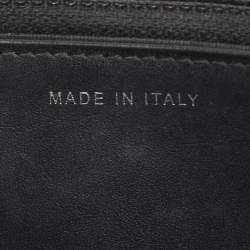 Pre Owned Chanel Black Patent Leather Boy Wallet On Chain