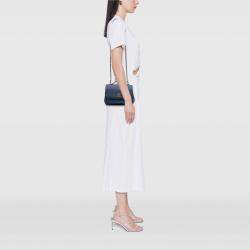Pre Owned Chanel Blue Medium Caviar Business Affinity Flap