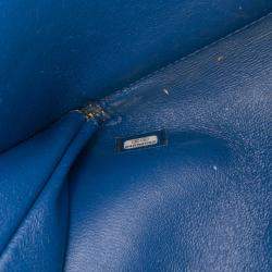 Pre Owned Chanel Blue Medium Caviar Business Affinity Flap
