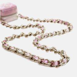 Pre Owned Chanel Pink Mini Metallic Lambskin Coco Punk Cube Bag