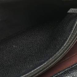 Pre Owned Chanel Black Quilted Caviar Leather Classic Wallet on Chain