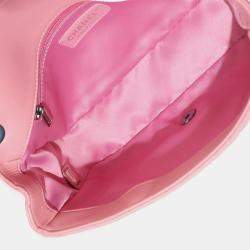 Pre Owned Chanel Pink Lambskin Medium CC Crossing Flap Bag
