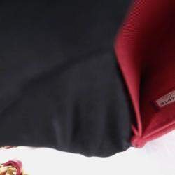 Pre Owned Chanel Red Lambskin 19 Cardholder on Chain