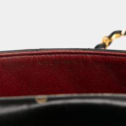Pre Owned Chanel Black Mini Square Classic Lambskin Single Flap