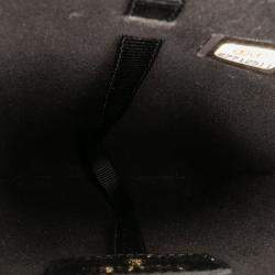 Pre Owned Chanel Black CC Quilted Lambskin Chain Around Phone Holder