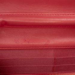 مملوكة مسبقًا محفظة شانيل سلسلة على المحفظة صبي جلد خروف وردي