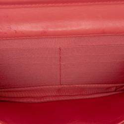 مملوكة مسبقًا محفظة شانيل سلسلة على المحفظة صبي جلد خروف وردي