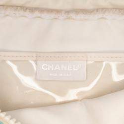 Pre Owned Chanel Blue Terry Cloth Sport Line Flap