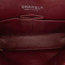 Pre Owned Chanel Black Medium Classic Caviar Double Flap