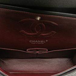 Pre Owned Chanel Black Medium Classic Caviar Double Flap