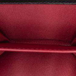 Pre Owned Chanel Black Lambskin 19 Flap Coin Purse With Chain