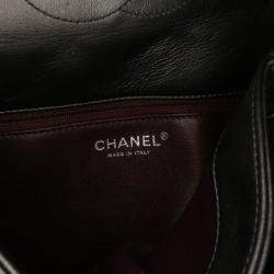 Pre Owned Chanel Grey Quilted Metallic Lambskin Trendy CC Flap