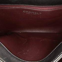 Pre Owned Chanel Grey Quilted Metallic Lambskin Trendy CC Flap