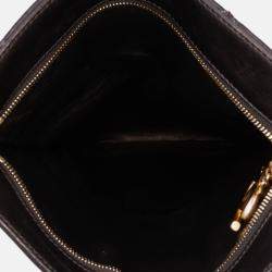 Pre Owned Chanel Black Quilted Lambskin Leather Clutch