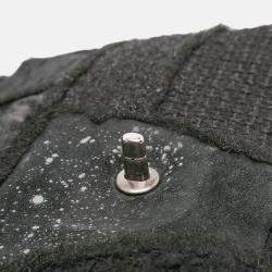 Pre Owned Chanel Black Jumbo Patchwork Tweed Flap