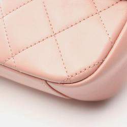 Pre Owned Chanel CC Camera Pink Leather Shoulder Bag