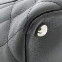 Pre Owned Chanel Cambon Ligne Black Leather Shoulder Bag