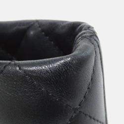 Pre Owned Chanel Cambon Ligne Black Leather Shoulder Bag