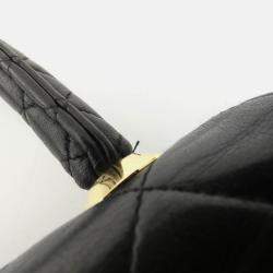 Pre Owned Chanel Black Lambskin Leather Handbag