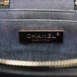 Pre Owned Chanel Vanity Black Lambskin Shoulder Bag