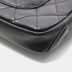 Pre Owned Chanel Cambon Ligne Black Leather Tote Bag