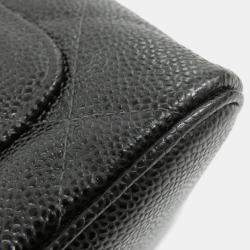 Pre Owned Chanel Medallion Black Leather Shoulder Bag