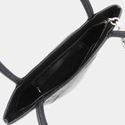 Pre Owned Chanel Medallion Black Leather Shoulder Bag
