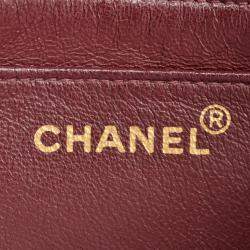Pre Owned Chanel Black Lambskin Leather Shoulder Bag