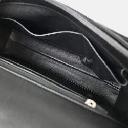 Pre Owned Chanel Geometric Flap Black Lambskin Chain Shoulder Bag