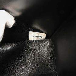 Pre Owned Chanel Classic Double Flap Medium Black Denim Shoulder Bag