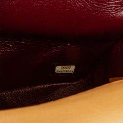 Pre Owned Chanel Yellow Medium Classic Lambskin Metal Edge Shoulder Bag