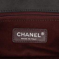 Pre Owned Chanel Grey Embossed Calfskin New Chic Flap