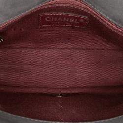 Pre Owned Chanel Grey Embossed Calfskin New Chic Flap