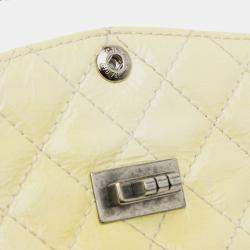 Pre Owned Chanel Yellow Mini Reissue 2.55 Patent Double Flap