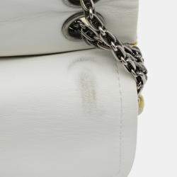 Pre Owned Chanel Yellow Mini Reissue 2.55 Patent Double Flap