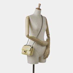 Pre Owned Chanel Yellow Mini Reissue 2.55 Patent Double Flap