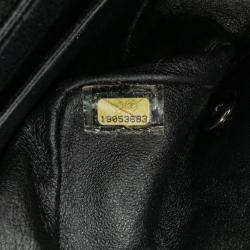 Pre Owned Chanel Black Mini Square Classic Patent Single Flap