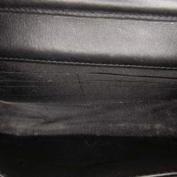 Pre Owned Chanel Black Quilted Lambskin Boy Wallet On Chain