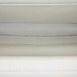 Pre Owned Chanel White Enchained Wallet on Chain