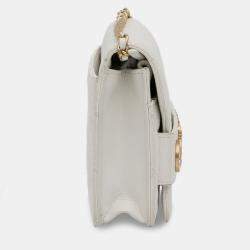 Pre Owned Chanel White Enchained Wallet on Chain