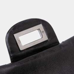 Pre Owned Chanel Black Reissue 2.55 Aged Calfskin Double Flap 227