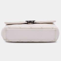 Pre Owned Chanel White Small Quilted Caviar My Everything Flap