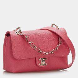 Pre Owned Chanel Pink Caviar City Walk bag