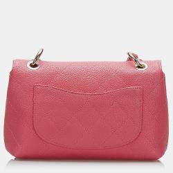 Pre Owned Chanel Pink Caviar City Walk bag